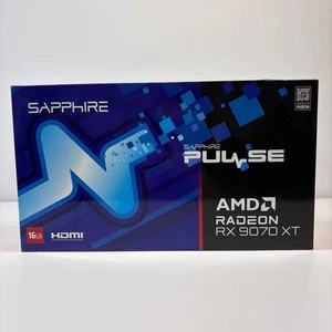 New Sapphire Pulse Radeon RX 9070 XT 16GB GDDR6 Graphics Card S88-1E490-100UD - Picture 1 of 6