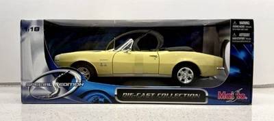 Chevrolet Camaro RS/SS 396 1967 amarillo escala 1:18 diecast réplica Foto 1 de 4