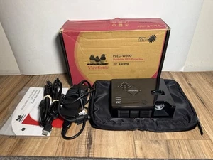 Projector ViewSonic PLED-W800 16:10 WXGA Ultra Black In Box Tested Works - Picture 1 of 9