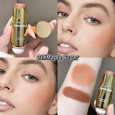 Double-ended blush brush, low-saturation cream-based blush, naturally long-lasti - Image 1 of 4