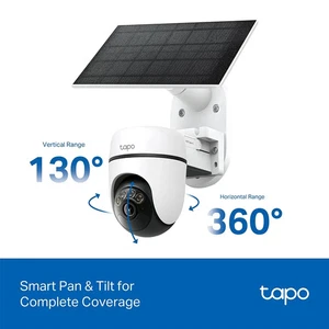 TP-Link Tapo C610 KIT 2K Solarbetrieben Pan/Tilt Outdoor IP65 360° AI Security Ca - Bild 1 von 13