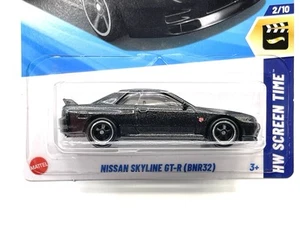 Nissan Skyline GT-R (BNR32) 2025 Hot Wheels negro cambio de rueda súper personalizado por AEB - Imagen 1 de 5