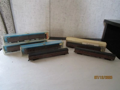 Coches de pasajeros Rivarossi, escala N, 6 piezas PRR, cajas Atlas incorrectas. Foto 1 de 4