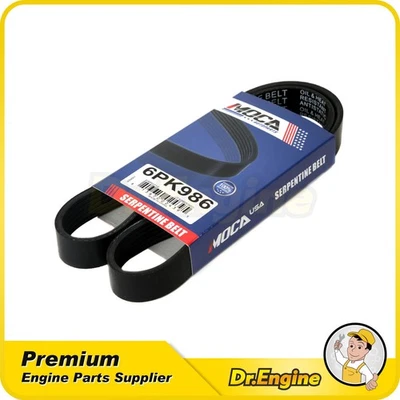 Compresor EPDM Serpentine Belt 6PK986 ALT para Honda Civic 2001-2005 1,7 L l4 Foto 1 de 4