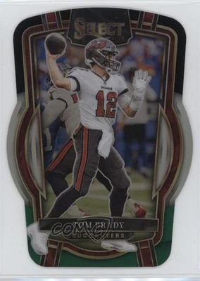 2022 Panini Select Club Level Black & Green Prizm Die-Cut Tom Brady #207 - Image 1 of 2
