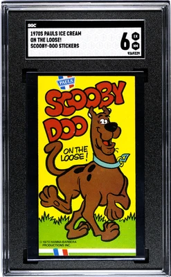 1970s Pauls Ice Cream On The Loose! Scooby-Doo Stickers SGC 6 EX-NM - Image 1 of 2