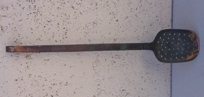 Ancienne Louche en Cuivre écumoire - Photo 1/4