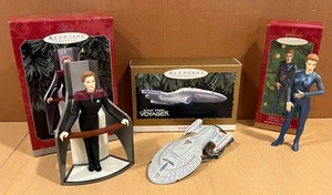 Menge 3 Hallmark Star Trek Voyager Kathryn Taneway USS Voyager Seven of Nine - Bild 1 von 17