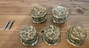 Vintage Messing Jugendstil Stil Schublade Zug Hardware Teile groß & mittel Lot - Bild 1 von 11