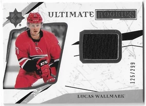 2017-18 ULTIMATE COLLECTION LUCAS WALLMARK ULTIMATE ROOKIES JERSEY #68 125/299 - Picture 1 of 2