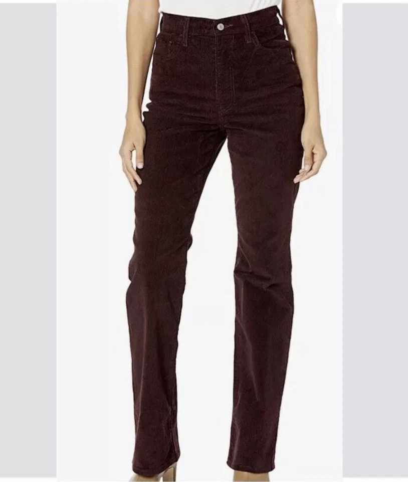 Levis Sculpt Corduroy BOYFRIEND Pants 30x32 Womens Mid Rise Relaxed Tapered