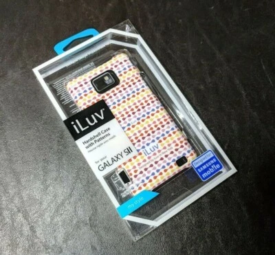 iLuv Hard Plastic Cell Phone Cover Case for Samsung Galaxy SII S II - Red - Image 1 of 3