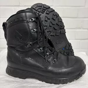HAIX BLACK BOOTS - Size: 10 Medium , Mens High Liability Combat , British Army - Picture 1 of 7