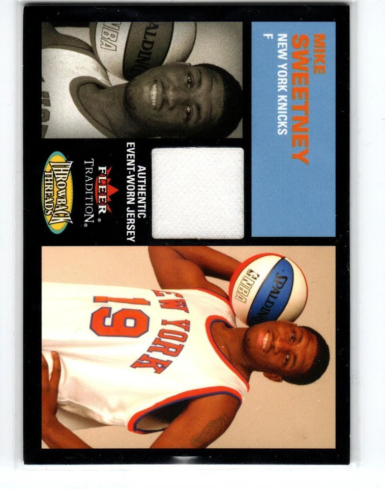 2003-04 Fleer Tradition Throwback Threads Event Worn #MS Mike Sweetney - Image 1 of 1