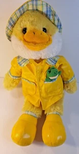 Große Ostern Regentag Ente Ente Plüsch gelber Hut Stiefel Regenmantel 20 Zoll - Bild 1 von 6
