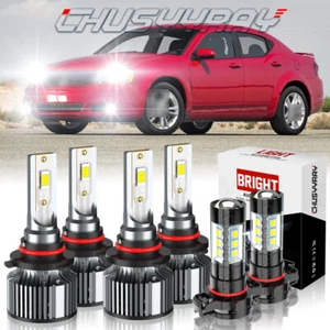 for Dodge Avenger 2010-2012 6X LED Faro Alto/Bajo + Bombillas antiniebla - Picture 1 of 16