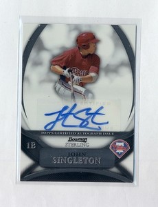 JOHN SINGLETON 2010 BOWMAN STERLING RC AUTO HOUSTON ROOKIE