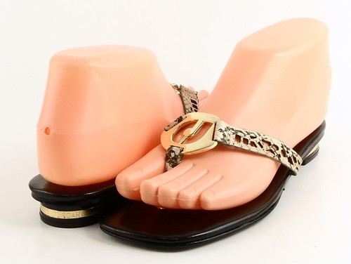 JORDAN $175 CHARLES JOURDAN ALLIE Perizoma di design in pelle di serpente naturale 5 5