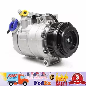 A/C Compressor+Clutch For BMW 323Ci 323i 323is 325Ci 325i 325xi 328Ci 328i 328is - Picture 1 of 16