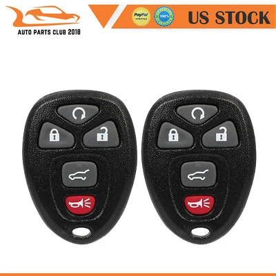 2Pcs Remote Car Key Shell For Chevrolet Suburban 1500 Tahoe 2011 2012 2013 2014 Foto 1 de 4