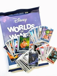 Disney WORLDS OF WONDER Complete Set Album 108 cards Pixar Marvel Star Wars NEW - Picture 1 of 4