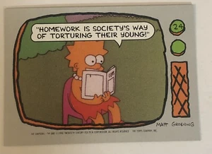 The Simpsons Trading Card 1990 #24 Lisa Simpson - Picture 1 of 2