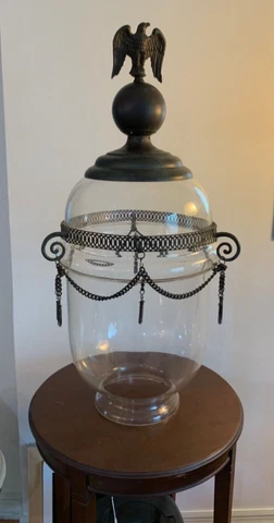 Antique Street Light Lamp Top 30 inch Vintage Victorian Gas Station with Eagle Cover