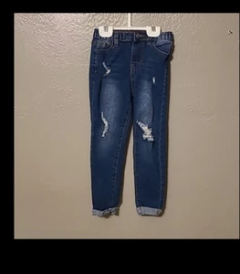 Shein Boys size 5 distressed jeans elastic waist - Picture 1 of 8