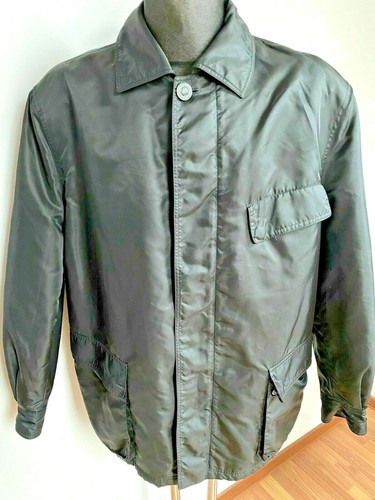 GIANNI VERSACE Giacca Uomo Vintage Giacca Nera 52 XL