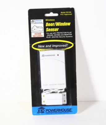X-10 POWERHOUSE Wireless Door Window Sensor model DS10A. NEW OLD STOCK, FREE S/H - Image 1 of 2