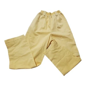 Neu mit Etikett Vintage Cristin Stevens gelbe Überziehhose elastischer Bund Größe 12 USA 80er - Bild 1 von 12