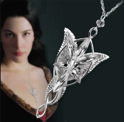 Collana con ciondolo Il Signore degli Anelli Arwen Evenstar argento sterling 925 regalo - Immagine 1 di 4