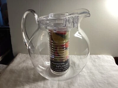 Prodyne Fruit Infusion Crystal Clear 3.5 Qt Pitcher BPA Free - Image 1 of 4