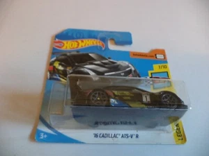 new '16 CADILLAC ATS-V R hw legends of speed HOT WHEELS toy car BLACK 7/10 - Picture 1 of 3