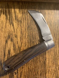 RARE VINTAGE REMINGTON COCOBOLO WOOD PRUNER KNIFE R698 1924-33  hard to find - Picture 1 of 9