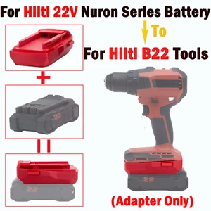 Adapter For Hilti 22V Nuron Series Battery to For Hilti B22 22V Cordless Tools - Picture 1 of 12