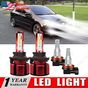 Para Nissan Sentra 2007 2008 2009 6000K LED faro + luz antiniebla 4 bombillas Combo Kit - Imagen 1 de 12