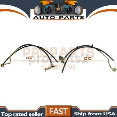 2x Kit de manguera de freno hidráulico delantera para Ford F-350 Super Duty 1999-2003 7,3 L Foto 1 de 4