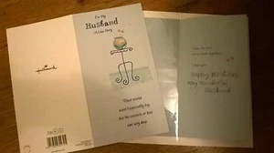 Hallmark Husband 3d Fish Bowl Birthday Card 12 cm x 23 cm RRP £2.99 - Picture 1 of 1