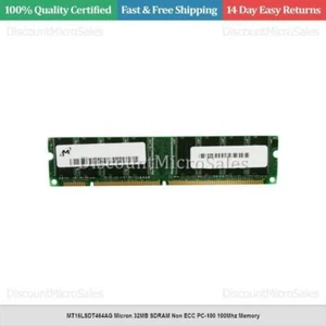 MT16LSDT464AG Micron 32MB SDRAM Non ECC PC-100 100Mhz Memory - Picture 1 of 1