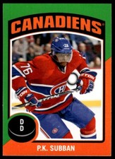 2014-15 O-Pee-Chee Stickers P.K. Subban Montreal Canadiens #ST-9