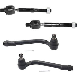 Tie Rod End Set For 2011-2013 Kia Sorento Front Left and Right Inner and Outer