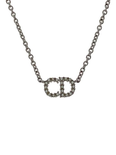 Collana donna Christian Dior argento placcato usata