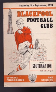 Blackpool Football Club Official Programme v Southampton September 5 1970 - Picture 1 of 1
