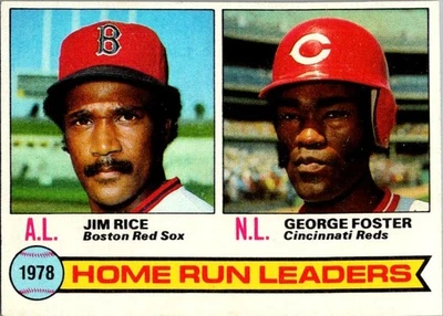 1979 Topps #2 1978 Home Run Leaders (Jim Rice / George Foster) Excellent - Image 1 of 2