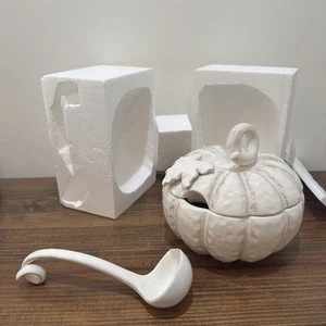 Mikasa Countryside Harvest Pumpkin-shape Soup Tureen-Srvwr 10" W Ladle NEW JA168 - Picture 1 of 9