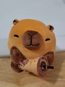 Zuru Snackles Spencer The Capybara mit Kung Fu Boba Tee 5 Zoll Mini Stofftier Plüsch - Bild 1 von 4