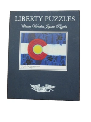 Liberty Classic Wooden Jigsaw Puzzles ~ Colorado Flag by Maryanne Quinn~COMPLETE - Image 1 of 4