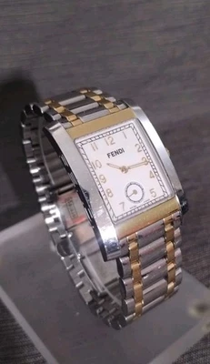 FENDI 7000G TWO-TONE QUARTZ WATCH - SAPHIRE CRYSTAL - SMALL SECONDS - KEEPS TIME - Image 1 of 4