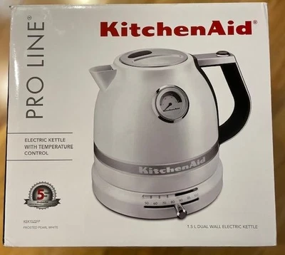 KitchenAid KEK1522FP Pro Line Frosted Pearl White 1.5 Liter Electric Kettle - image 1 of 3